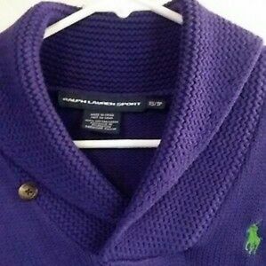 Ralph Lauren purple shawl collar sweater